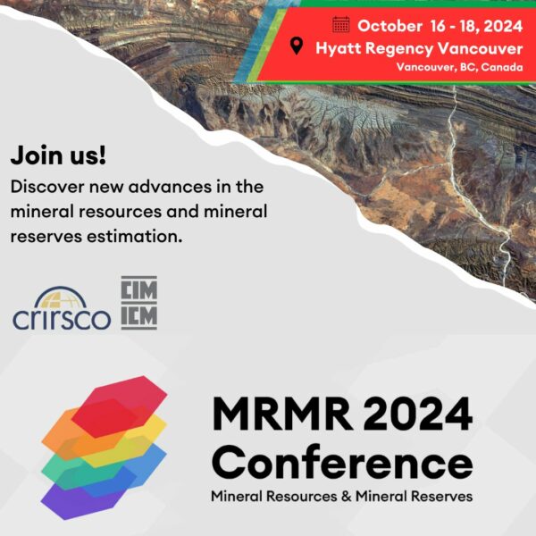 CRIRSCO AGM + MRMR 2024 Conference, Vancouver, Canada, October 2024